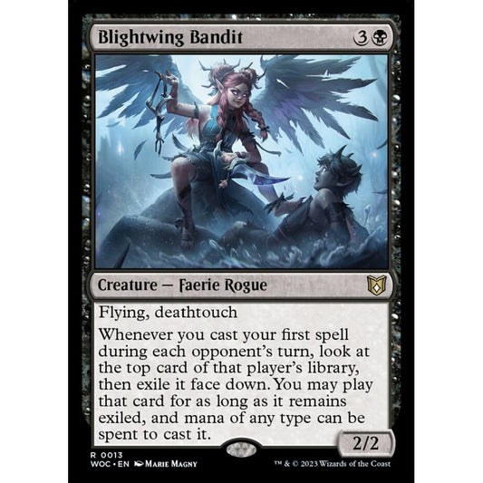 Blightwing Bandit, rare, 13, Magic the Gathering, Wilds of Eldraine Commander