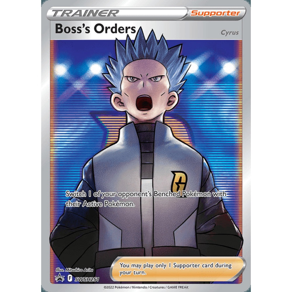 Boss's Orders Black Star Promo SWSH251 Pokemon Card Game Sword & Shield Promos