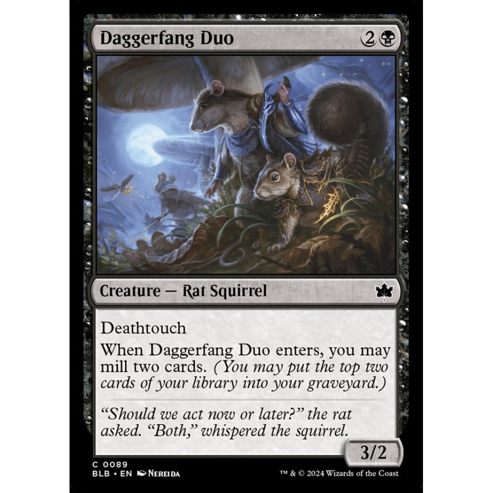 Daggerfang Duo, 89, common, Magic: The Gathering, Bloomburrow