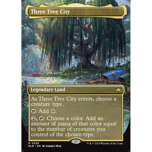 Three Tree City, 338, rare, Magic: The Gathering, Bloomburrow