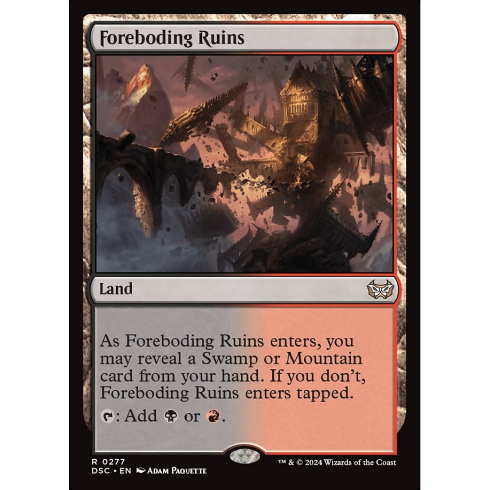 Foreboding Ruins, 277, rare, Magic: The Gathering, Duskmourn: House of Horror