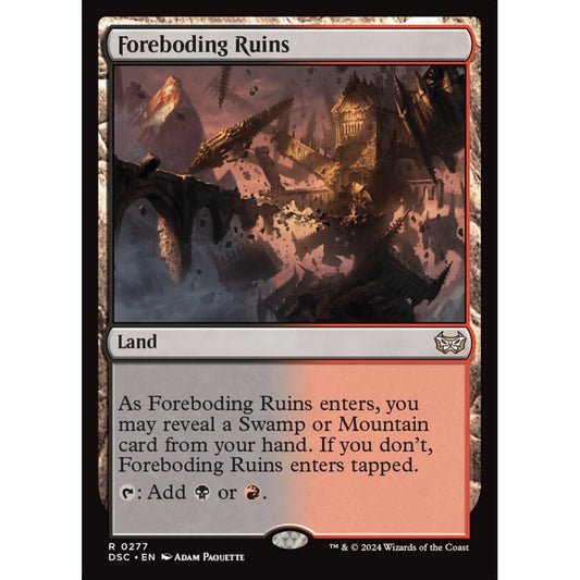 Foreboding Ruins, 277, rare, Magic: The Gathering, Duskmourn: House of Horror