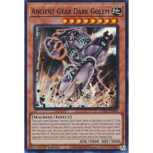 Ancient Gear Dark Golem LEDE-EN006 Super Yu-Gi-Oh Legacy of Destruction