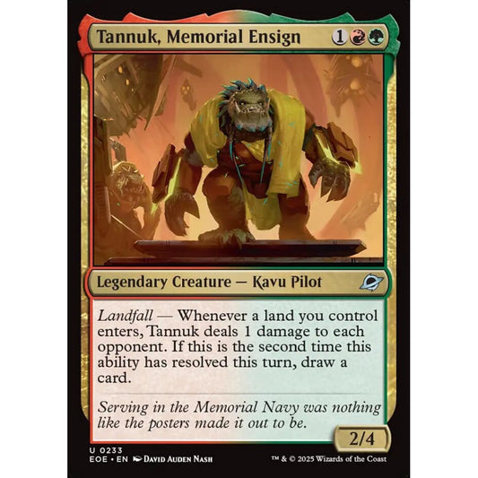 Tannuk, Memorial Ensign uncommon 233 Magic the Gathering Edge of Eternities