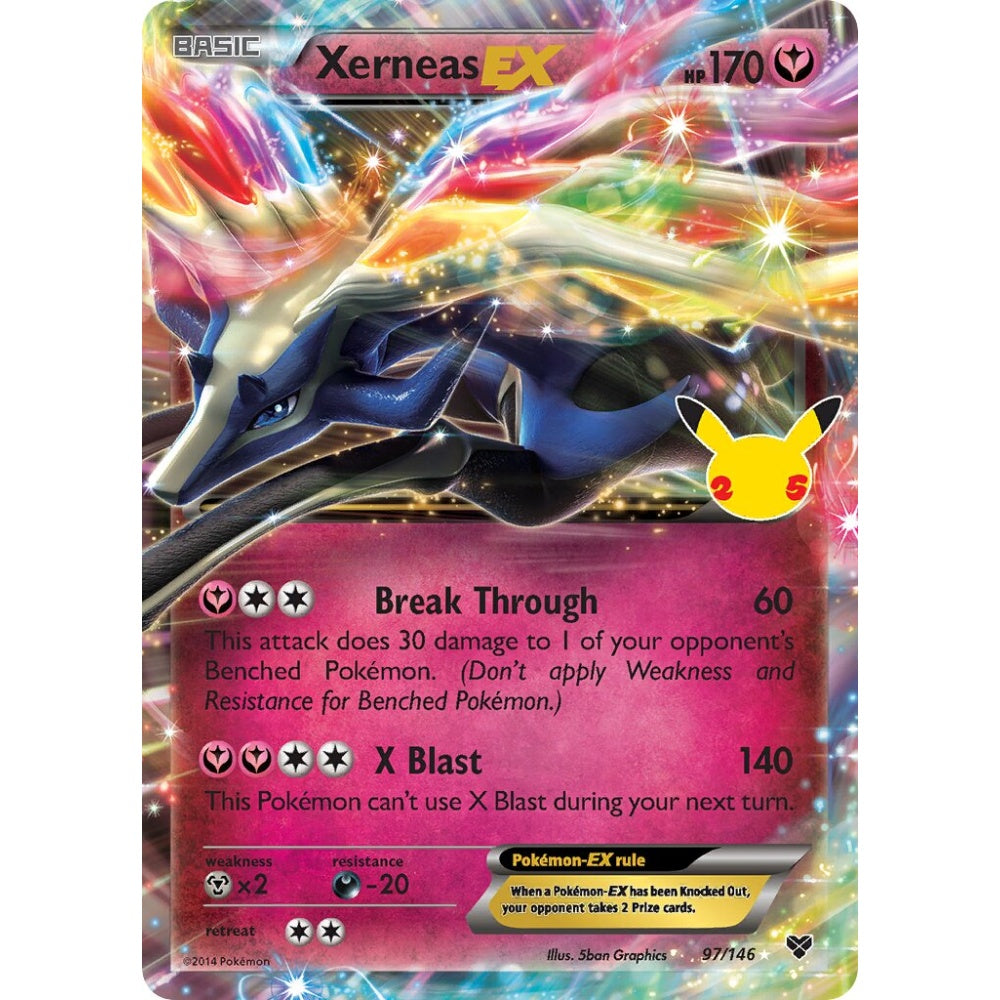 Xerneas-EX Fixed 97/146 Pokemon Card Game Celebrations