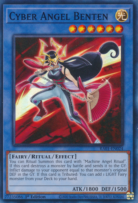 Cyber Angel Benten RA01-EN024 Ultra Ultra Rare Yu-Gi-Oh 25th Anniversary Rarity Collection in Art
