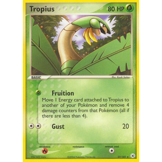 Tropius Rare 27/101 Pokemon Card Game EX Hidden Legends