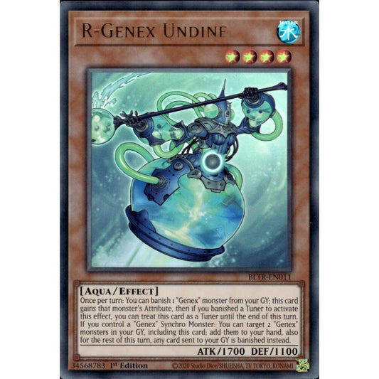 R-Genex Undine BLTR-EN011 Ultra Yu-Gi-Oh Battles of Legend: Terminal Revenge