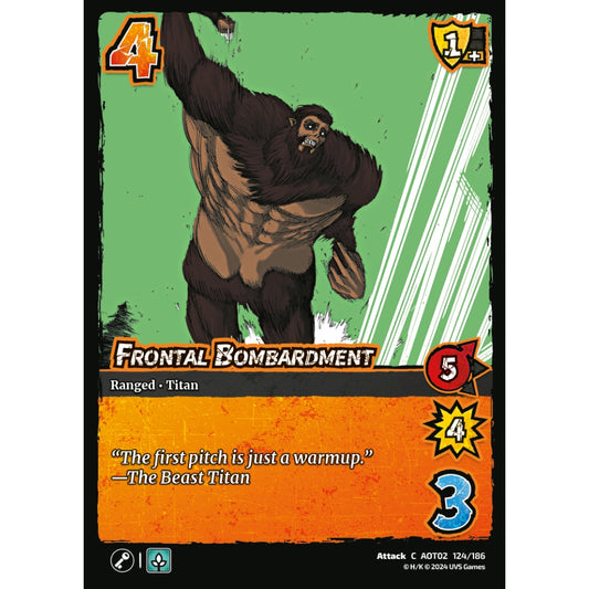 Frontal Bombardment, 124/186, AOT02, Universus, Attack on Titan: Origins of Power, Attack, C