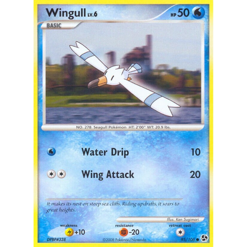 Wingull Common 95/106 Pokemon Card Game Great Encounters