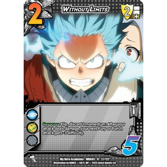 Without Limits, 27/122, R, UniVersus, MHA05 Undaunted Raid