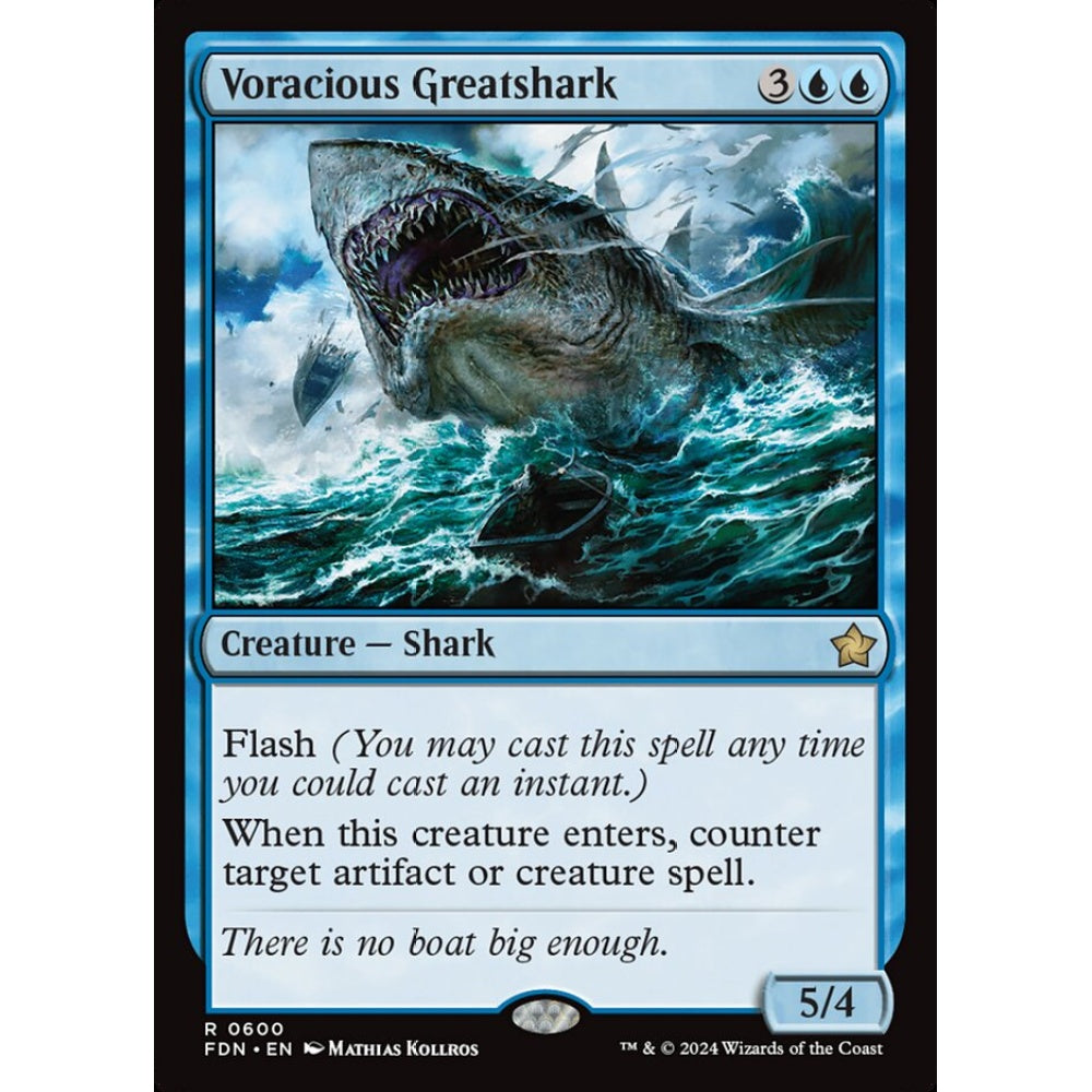 Voracious Greatshark, 600, rare, Magic: The Gathering, Foundations