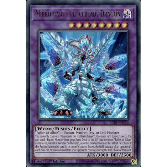 Mirrorjade the Iceblade Dragon BLTR-EN114 Ultra Yu-Gi-Oh Battles of Legend: Terminal Revenge