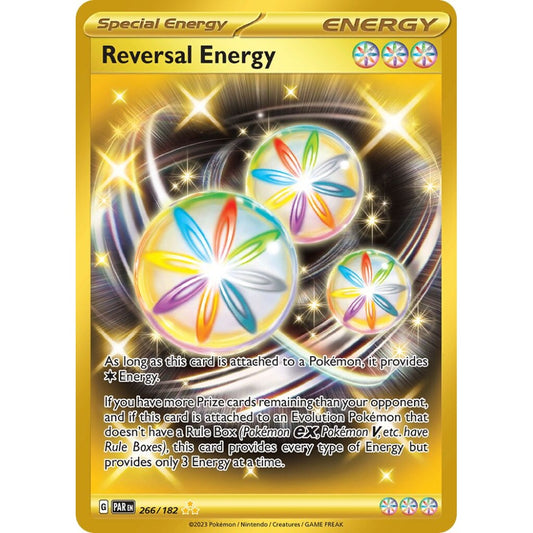 Reversal Energy Hyper Rare 266/182 Pokemon Card Game Paradox Rift