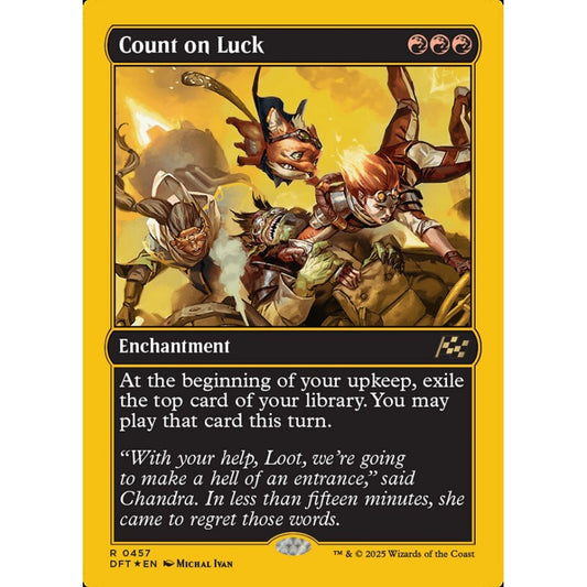 Count on Luck, 457, rare, Magic: The Gathering, Aetherdrift
