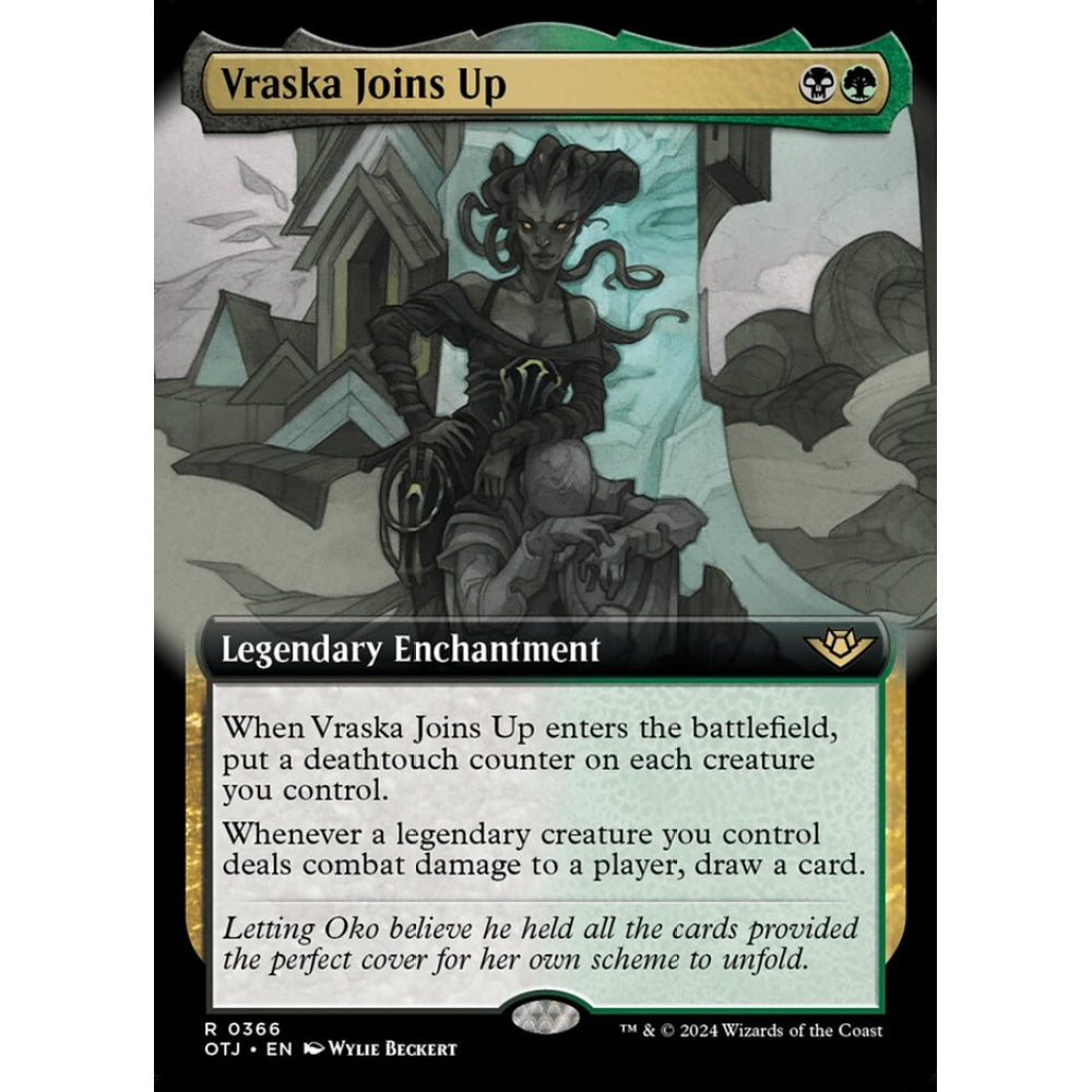 Vraska Joins Up, 366, rare, Magic: The Gathering, Outlaws of Thunder Junction