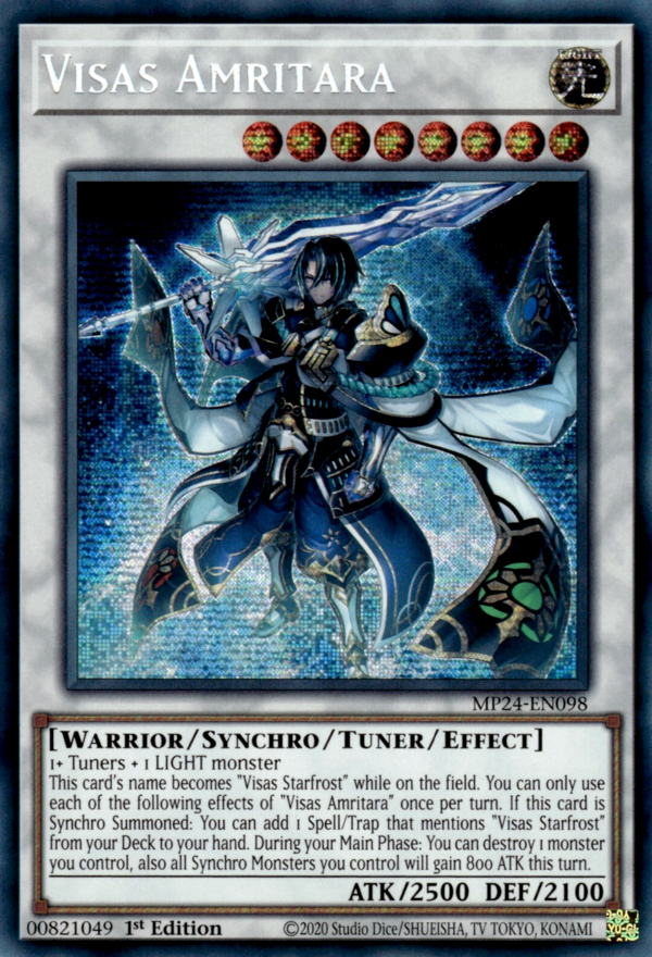 Visas Amritara DUNE-EN039 Secret Secret Rare Yu-Gi-Oh Duelist Nexus in Art