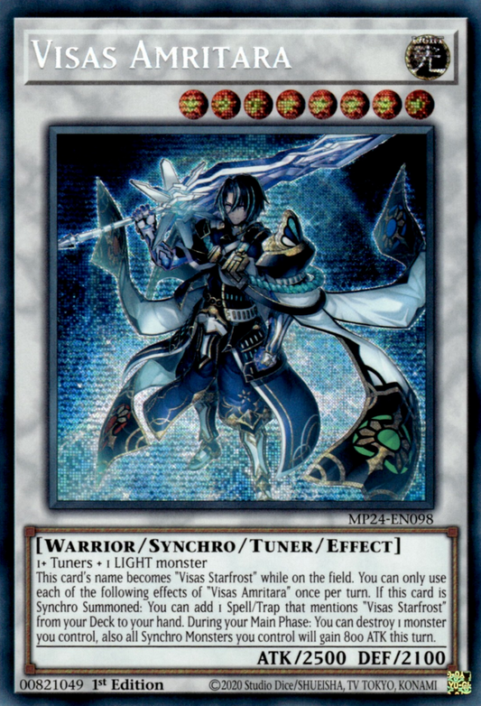 Visas Amritara DUNE-EN039 Secret Secret Rare Yu-Gi-Oh Duelist Nexus in Art