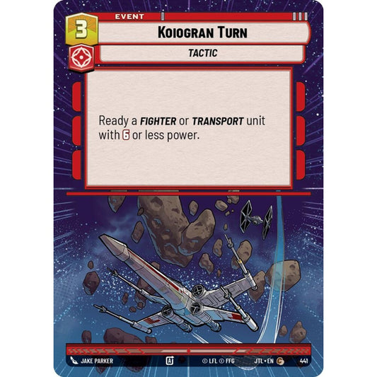 Koiogran Turn, C, JTL 441) Hyperspace, Star Wars Unlimited