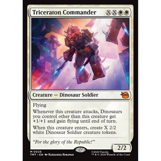 Triceraton Commander mythic 25 Magic the Gathering Teenage Mutant Ninja Turtles