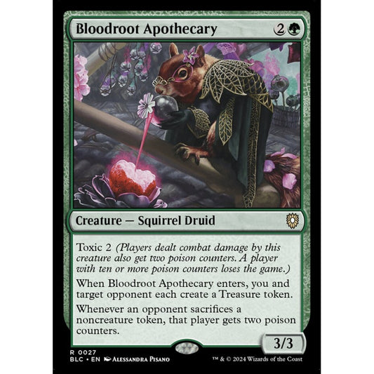 Bloodroot Apothecary, 27, rare, Magic: The Gathering, Bloomburrow