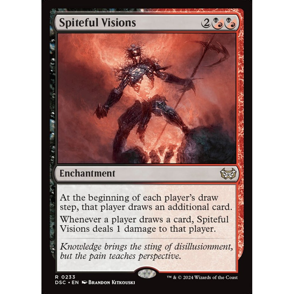 Spiteful Visions, 233, rare, Magic: The Gathering, Duskmourn: House of Horror