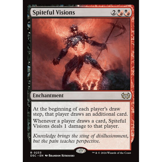 Spiteful Visions, 233, rare, Magic: The Gathering, Duskmourn: House of Horror