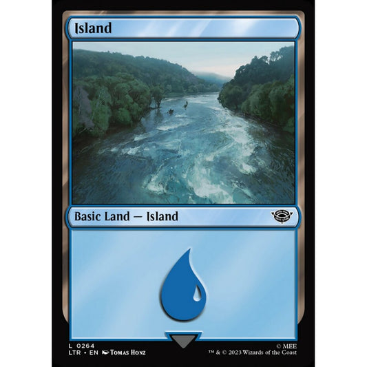 Island, common, 264, Magic the Gathering, The Lord of the Rings: Tales of Middle-earth