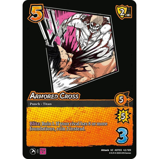 Armored Cross 43/189 AOT03 Universus Attack on Titan: Apocalypse Attack UC