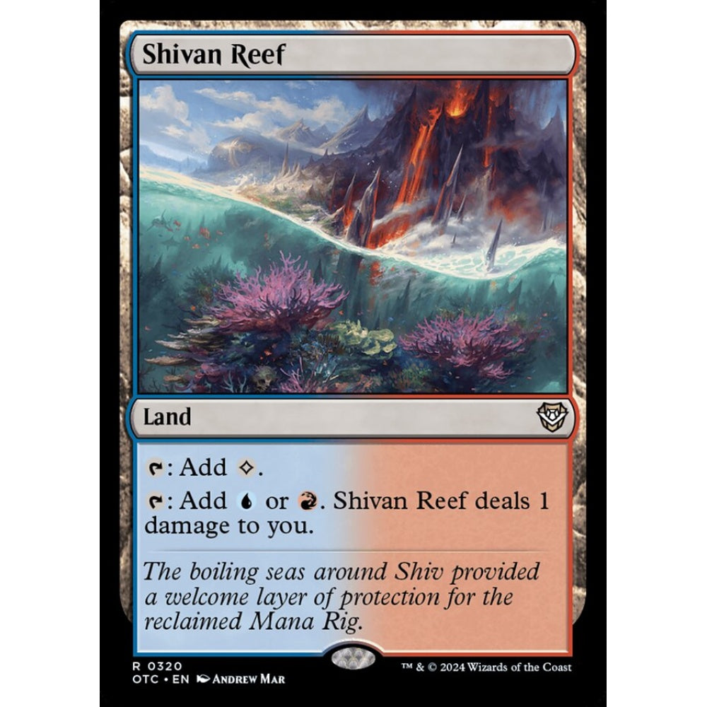 Shivan Reef, 320, rare, Magic: The Gathering, Outlaws of Thunder Junction