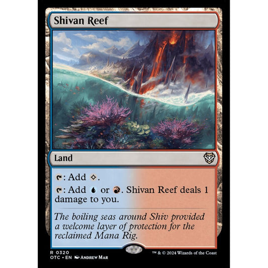Shivan Reef, 320, rare, Magic: The Gathering, Outlaws of Thunder Junction