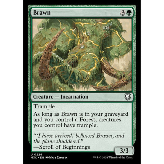 Brawn, 224, uncommon, Magic: The Gathering, Modern Horizons 3