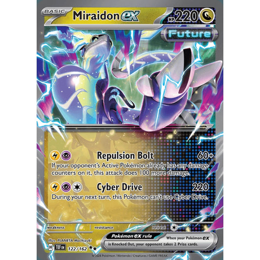 Miraidon ex Double Rare 122/162 Pokemon Card Game Temporal Forces