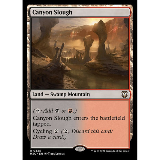 Canyon Slough, 325, rare, Magic: The Gathering, Modern Horizons 3