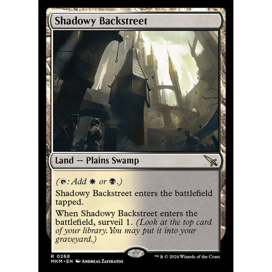 Shadowy Backstreet rare 268 Magic the Gathering Murders at Karlov Manor