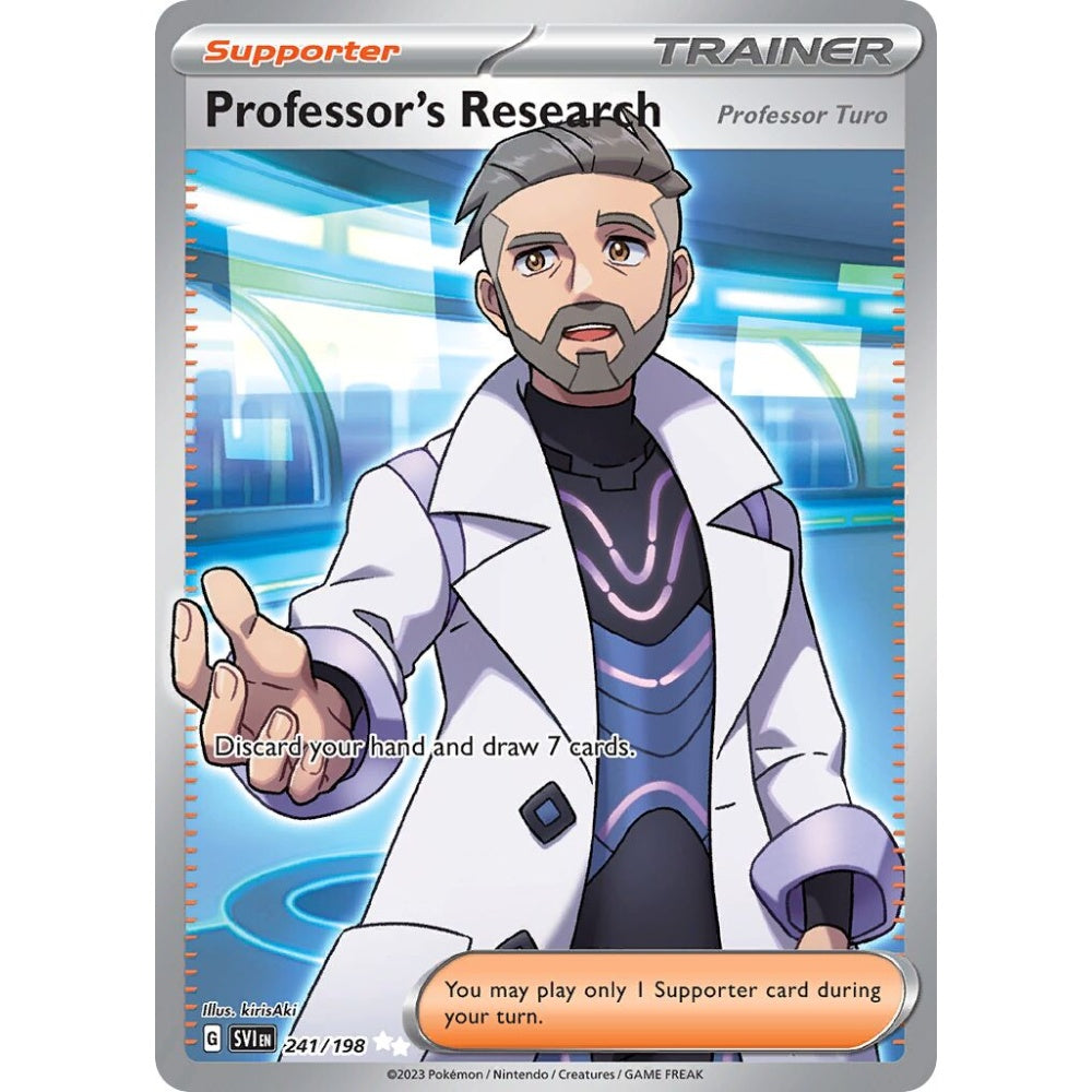 Professor's Research Ultra Rare 241/198 Pokemon Card Game Scarlet & Violet