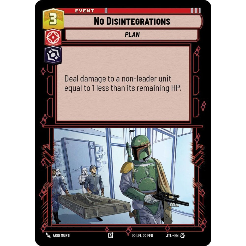 No Disintegrations, S, JTL 642) Foil, Star Wars Unlimited