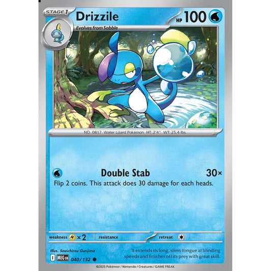Drizzile Common 040/132 Pokemon Card Game Mega Evolution
