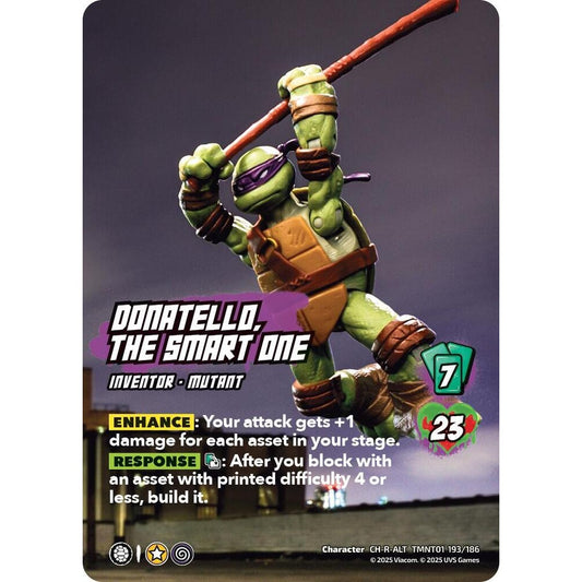 Donatello, the Smart One 193/186 TMNT01 Universus Teenage Mutant Ninja Turtles Character CH-R-ALT