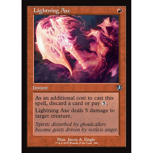 Lightning Axe, 398, uncommon, Magic: The Gathering, Innistrad Remastered