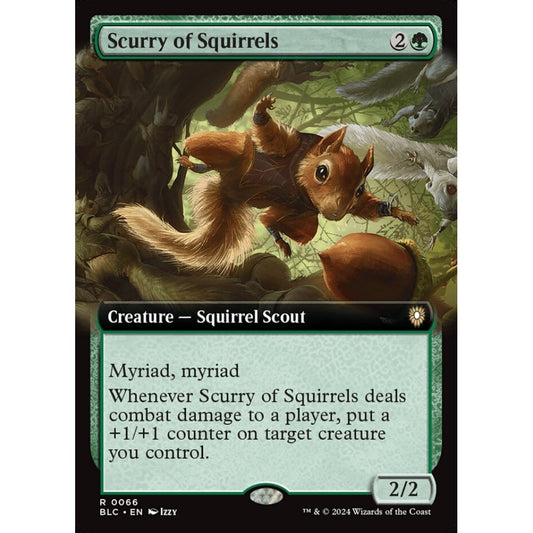 Scurry of Squirrels, 66, rare, Magic: The Gathering, Bloomburrow Commander