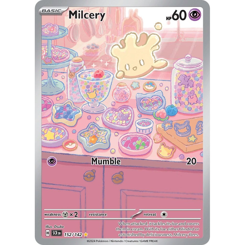 Milcery Illustration Rare 152/142 Pokemon Card Game Stellar Crown