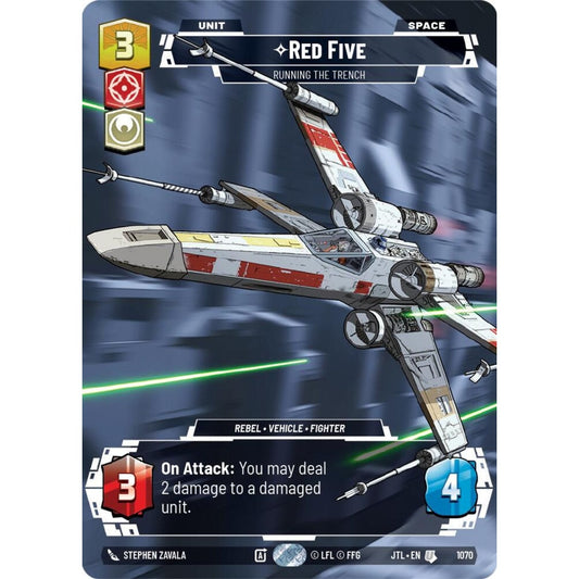Red Five, U, JTL 1070) Prestige Foil, Star Wars Unlimited
