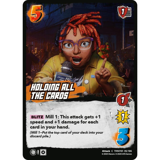 Holding all the Cards 39/186 TMNT01 Universus Teenage Mutant Ninja Turtles Attack C