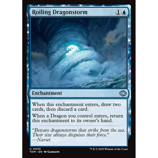 Roiling Dragonstorm uncommon 55 Magic the Gathering Tarkir: Dragonstorm