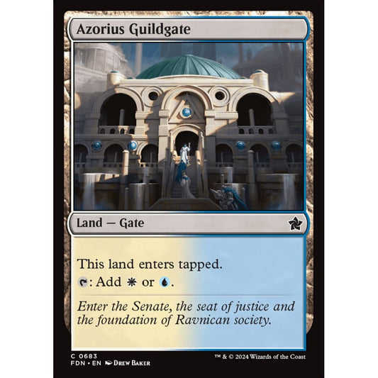 Azorius Guildgate, 683, common, Magic: The Gathering, Foundations