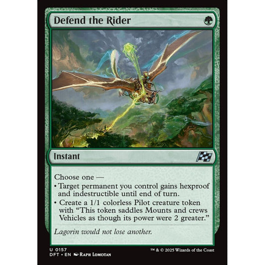 Defend the Rider, 157, uncommon, Magic: The Gathering, Aetherdrift