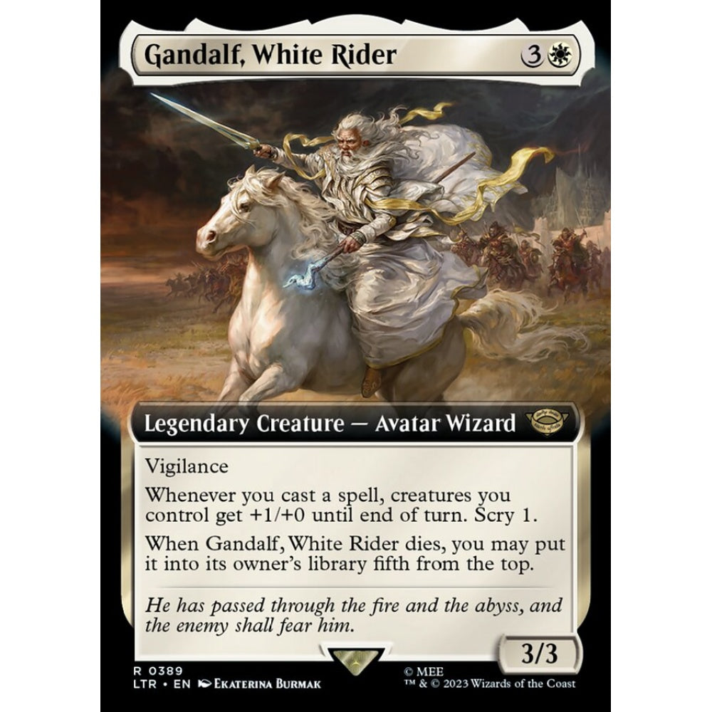 Gandalf, White Rider, rare, 389, Magic the Gathering, The Lord of the Rings: Tales of Middle-earth