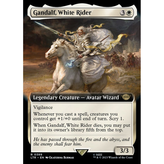 Gandalf, White Rider, rare, 389, Magic the Gathering, The Lord of the Rings: Tales of Middle-earth