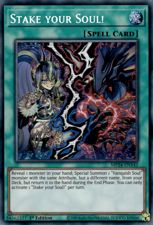 Stake your Soul! WISU-EN023 Ultra Ultra Rare Yu-Gi-Oh Wild Survivors in Art